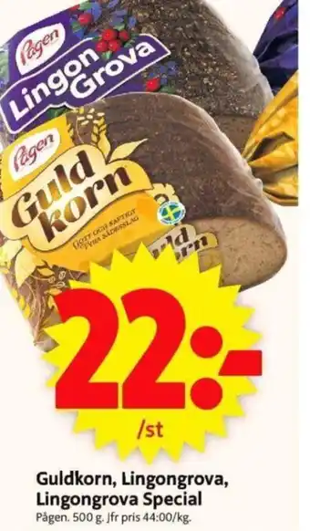 ICA Supermarket Guldkorn, Lingongrova, Lingongrova Special Pågen erbjuda