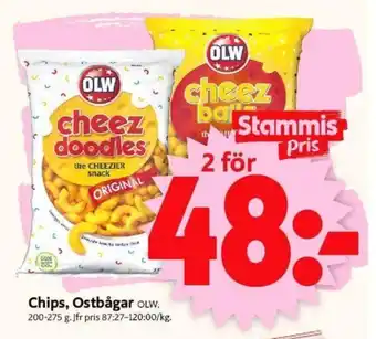 ICA Supermarket Chips, Ostbågar OLW erbjuda