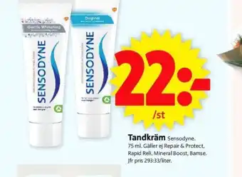 ICA Supermarket Tandkräm Sensodyne erbjuda