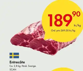 Snabbgross Entrecôte erbjuda