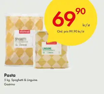 Snabbgross Pasta 5 kg. Spaghetti & Linguine. Gastrino erbjuda