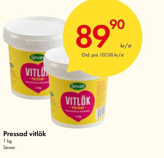 Snabbgross Pressad vitlök Sevan erbjuda