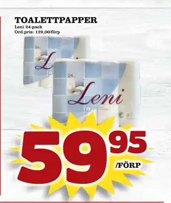 Supergrossen Toalettpapper erbjuda