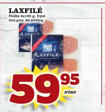 Supergrossen Laxfilé erbjuda