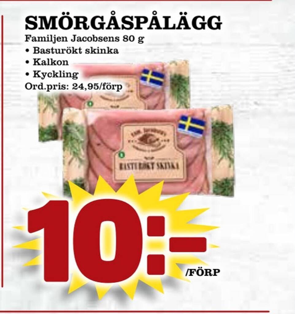 Supergrossen Smörgåspålägg erbjuda