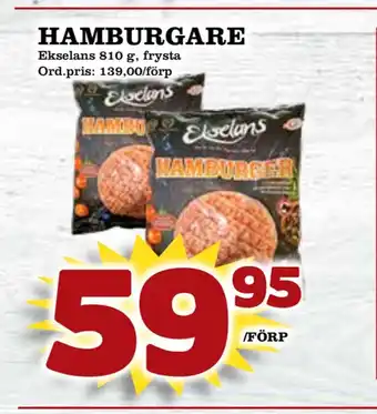 Supergrossen Hamburgare erbjuda
