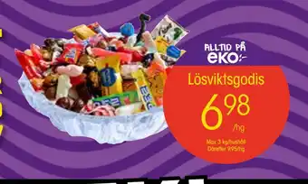 EKO Lösviktsgodis erbjuda