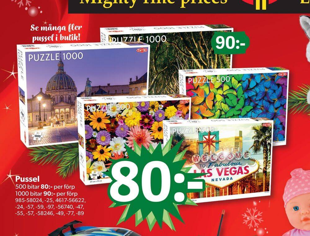 DollarStore Pussel erbjuda