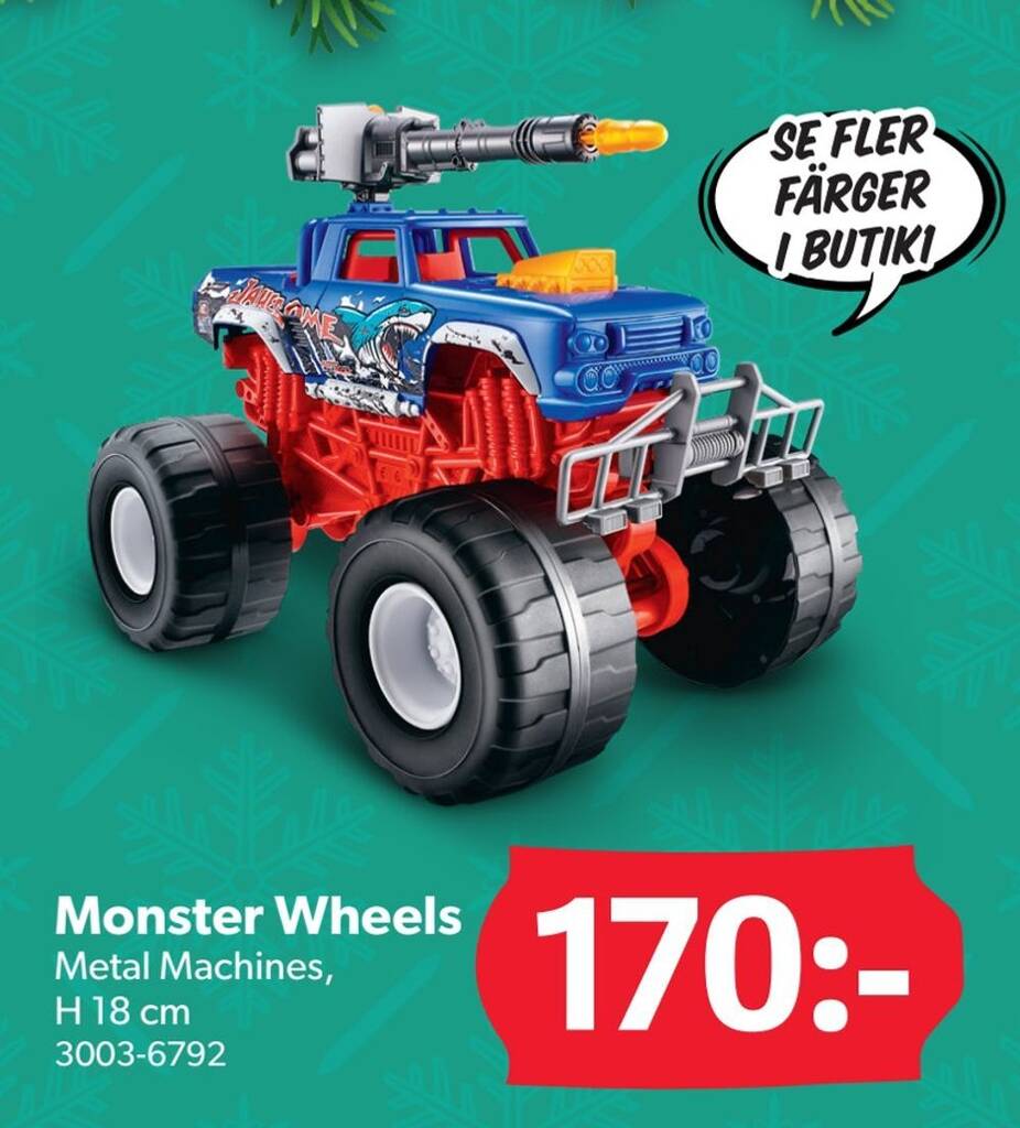DollarStore Monster wheels erbjuda