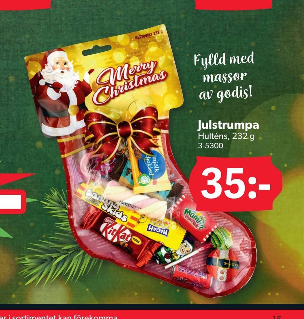 DollarStore Julstrumpa erbjuda