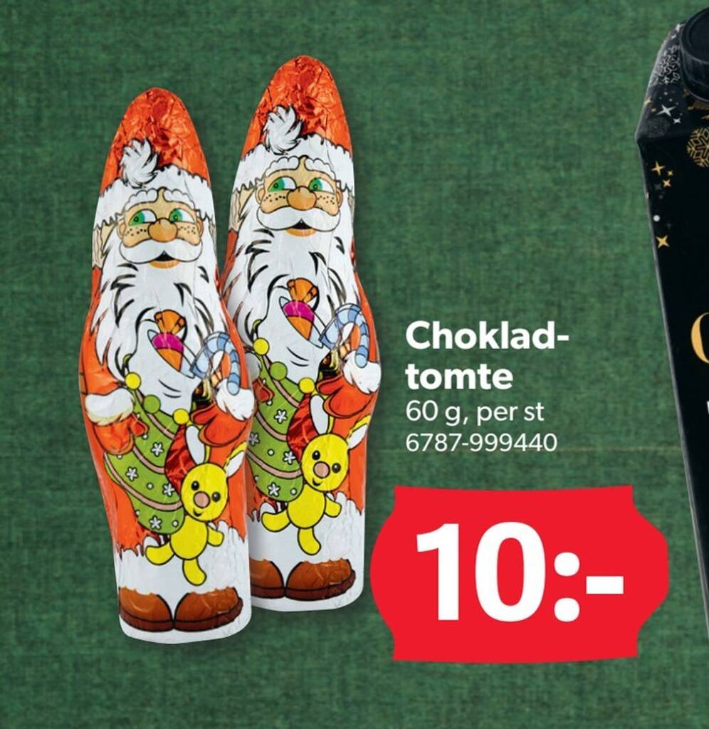 DollarStore Chokladtomte erbjuda