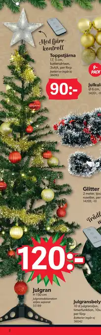 DollarStore Julgran erbjuda