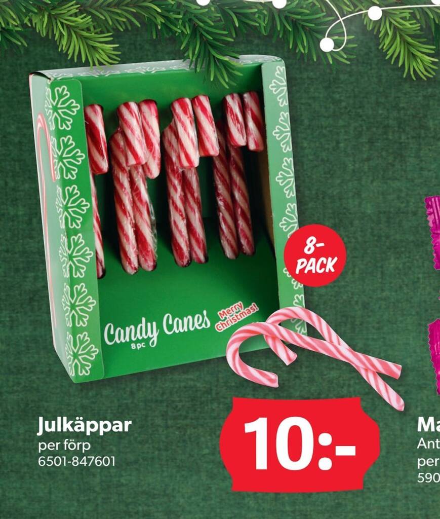 DollarStore Julkäppar erbjuda