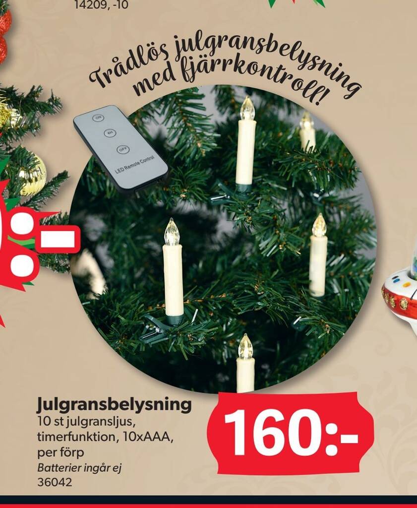 DollarStore Julgransbelysning erbjuda