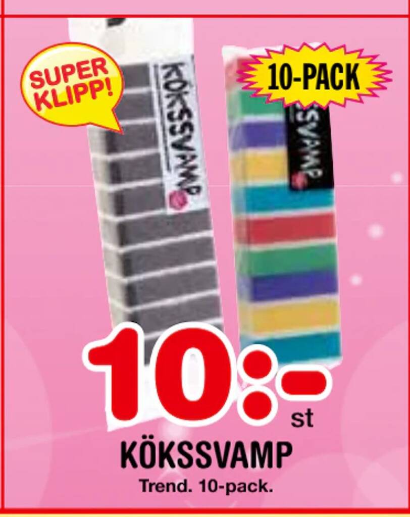 Nya Pulsen Kökssvamp erbjuda