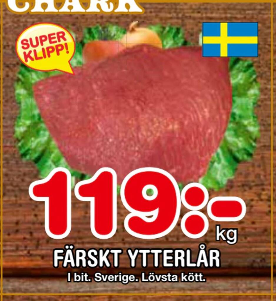 Nya Pulsen Färskt ytterlår erbjuda