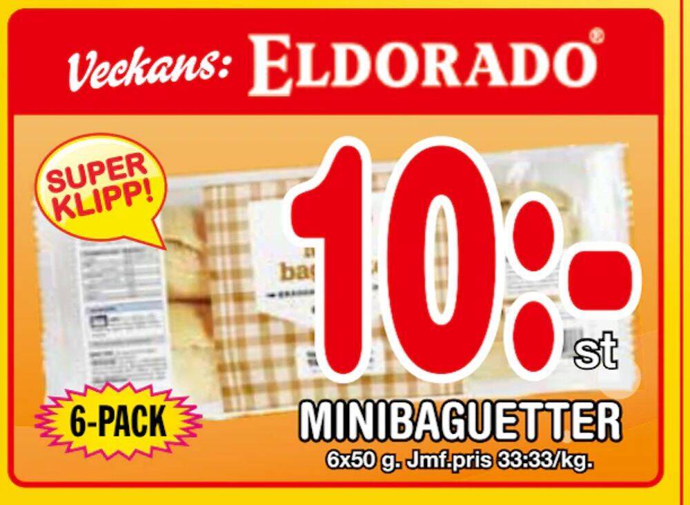 Nya Pulsen Minibaguetter erbjuda