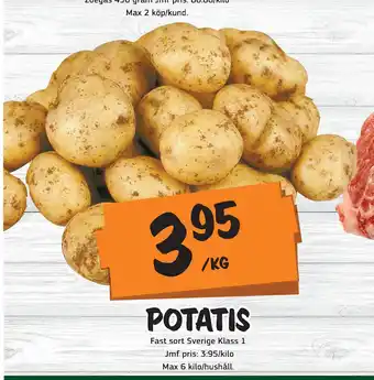 Bazaar Food market Potatis erbjuda
