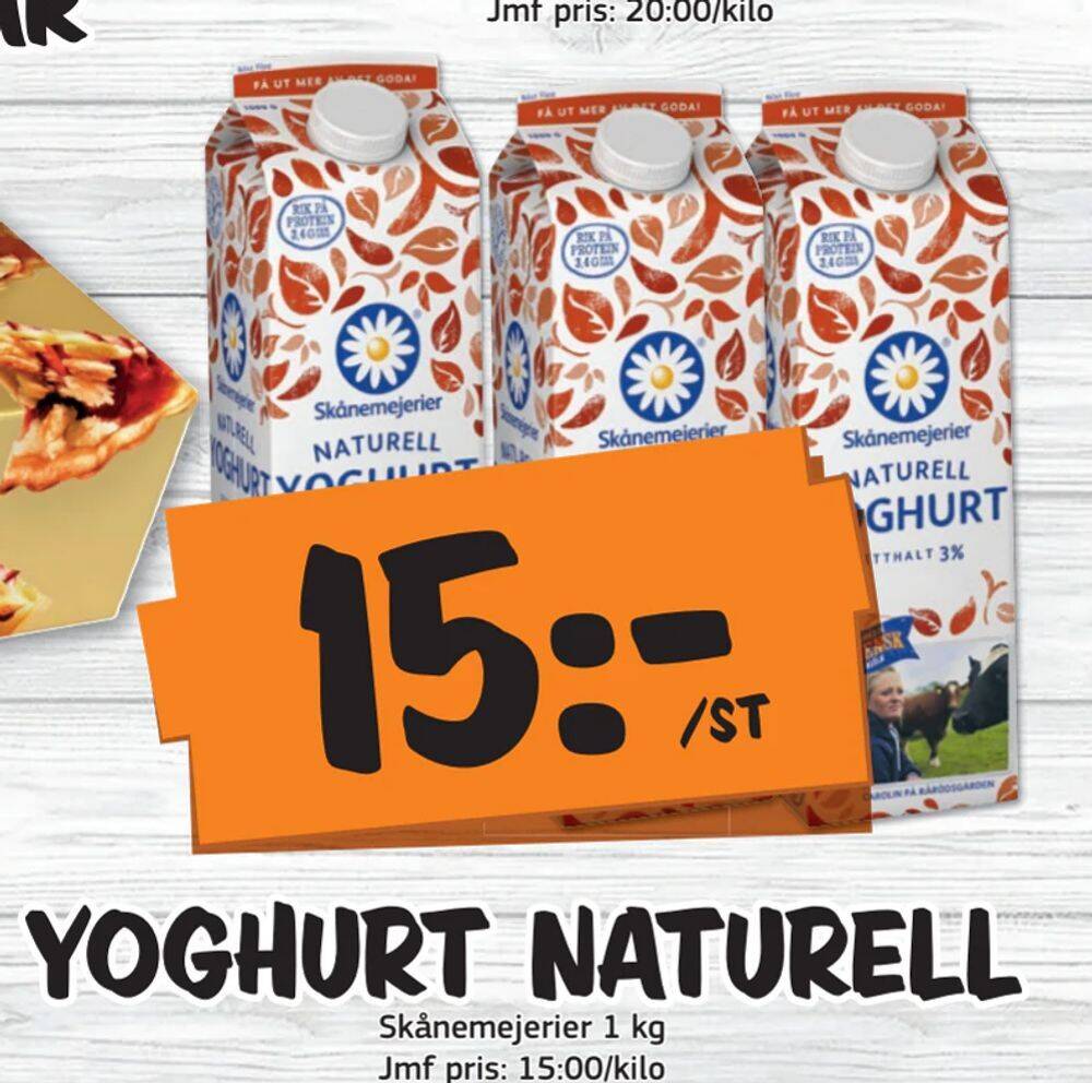 Bazaar Food market Yoghurt naturell erbjuda
