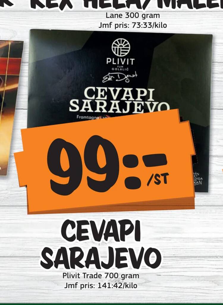 Bazaar Food market Cevapi sarajevo erbjuda