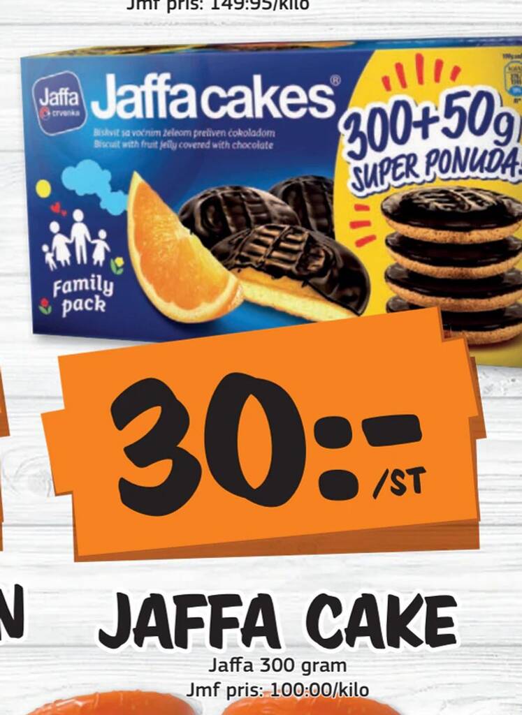 Bazaar Food market Jaffa cake erbjuda
