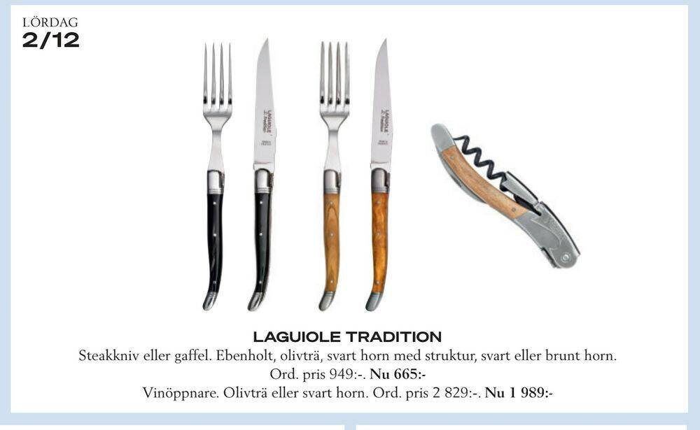 Illums Bolighus Laguiole tradition erbjuda