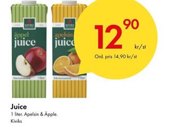 Snabbgross Juice 1 liter. Apelsin & Äpple. Kiviks erbjuda