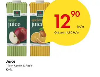 Snabbgross Juice 1 liter. Apelsin & Äpple. Kiviks erbjuda