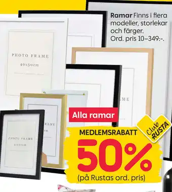 Rusta Ramar erbjuda