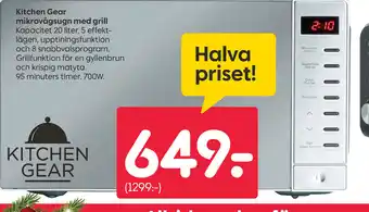 Kitchen Gear mikrovågsugn med grill