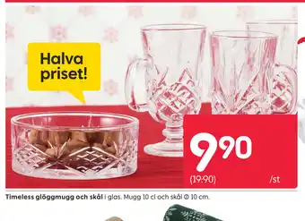 Rusta Timeless glöggmugg och skål erbjuda