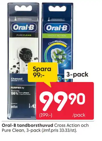 Rusta Oral-B tandborsthuvud erbjuda