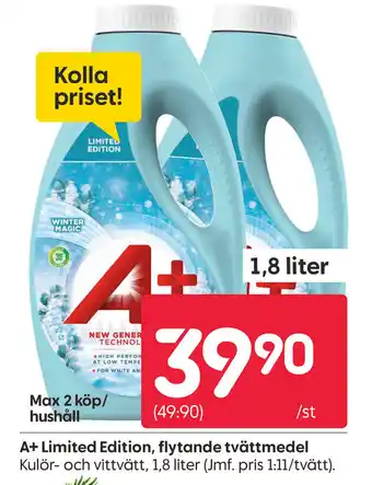Rusta A+ Limited Edition, flytande tvättmedel erbjuda