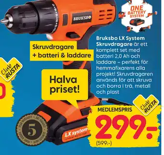 Bruksbo LX System Skruvdragare