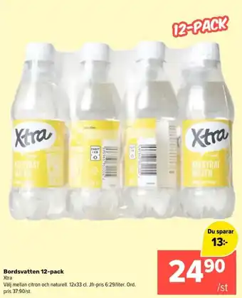 Coop Extra Bordsvatten 12-pack Xtra erbjuda