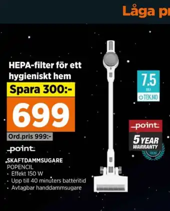 Power Point dammsugare erbjuda