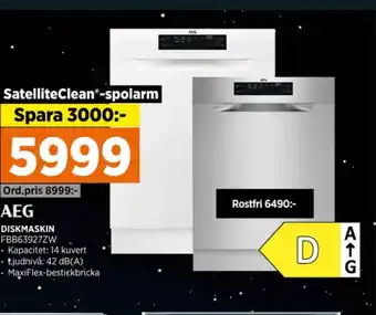 Power Aeg diskmaskin erbjuda