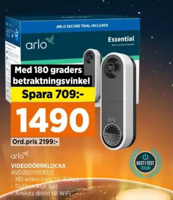 Power Arlo övervakningskamera erbjuda