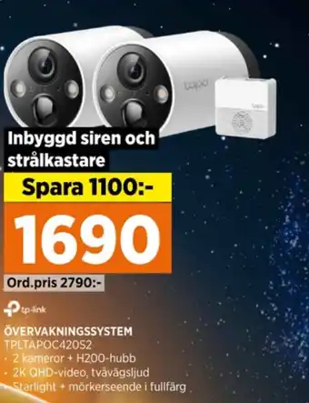 Power Tp-link övervakningskamera erbjuda