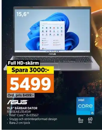 Power Asus laptop erbjuda