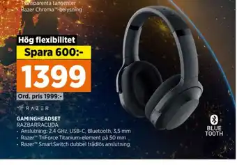 Power Razer headset erbjuda