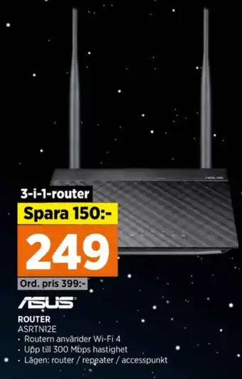 Power Asus router erbjuda