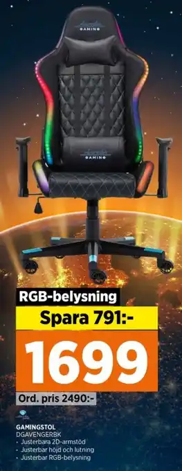 Power Dacota gamingstol erbjuda