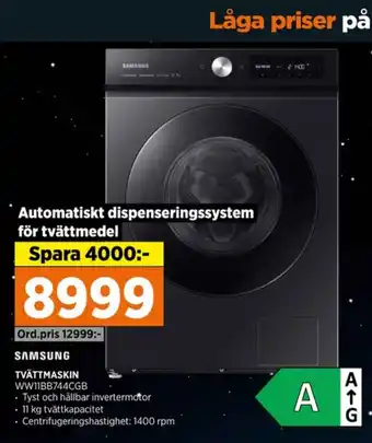 Power Samsung tvättmaskin erbjuda
