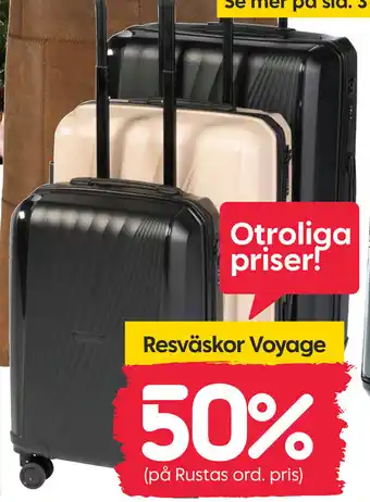 Rusta Resväskor Voyage erbjuda
