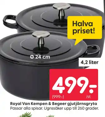 Royal Van Kempen & Begeer gjutjärnsgryta