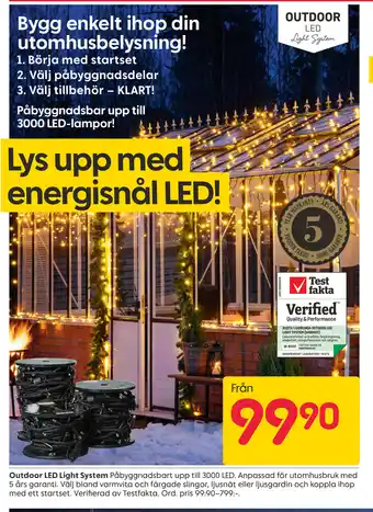 Rusta OUTDOOR LED Light System erbjuda