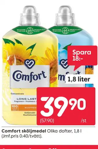 Rusta Comfort sköljmedel erbjuda