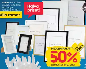 Rusta Ramar erbjuda