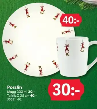 DollarStore Porslin erbjuda